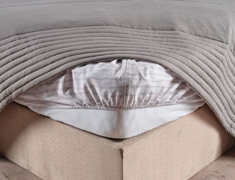 DOQU MULTİ SELECTİON NEVRESİM TAKIMI YATAK ÖRTÜSÜ ÇİFT KİŞİLİK KOYU GRİ