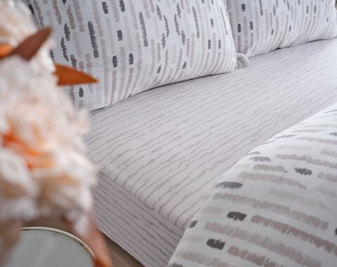 DOQU MULTİ SELECTİON NEVRESİM TAKIMI YATAK ÖRTÜSÜ ÇİFT KİŞİLİK KOYU GRİ