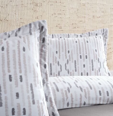 DOQU MULTİ SELECTİON NEVRESİM TAKIMI YATAK ÖRTÜSÜ ÇİFT KİŞİLİK KOYU GRİ