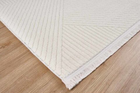 GÜMÜŞSUYU DECO GEO 80010 HALI KREM