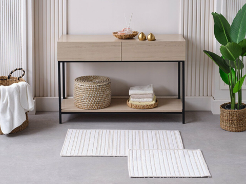 DOQU BANYO PASPASI LIVA KREM-VİZON 60X100