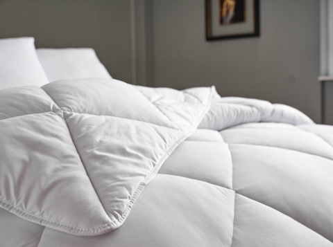 DOQU WHİTE LİNE MİCROFİBER YORGAN TEK KİŞİLİK