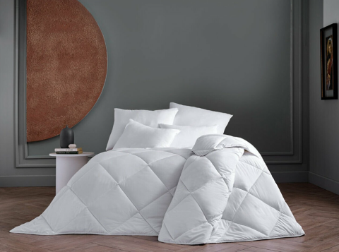 DOQU WHİTE LİNE MİCROFİBER YORGAN ÇİFT KİŞİLİK