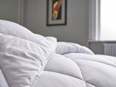 DOQU WHİTE LİNE MİCROFİBER YORGAN ÇİFT KİŞİLİK