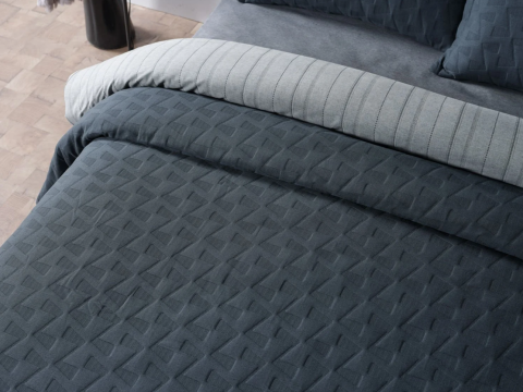 DOQU ARYA YATAK ÖRTÜSÜ ÇİFT KİŞİLİK ANTRASİT