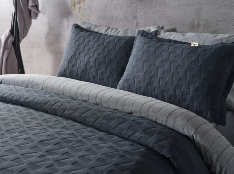 DOQU ARYA YATAK ÖRTÜSÜ ÇİFT KİŞİLİK ANTRASİT