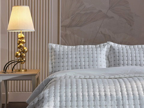 DOQU FLASH YATAK ÖRTÜSÜ ÇİFT KİŞİLİK KREM