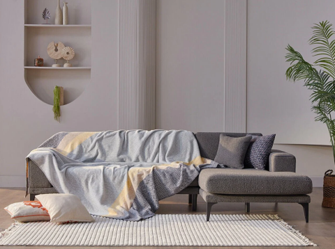 DOQU NİDA BATTANİYE TEK KİŞİLİK SARI