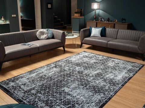 GÜMÜŞSUYU İPEKZADE100 11382 HALI SİYAH