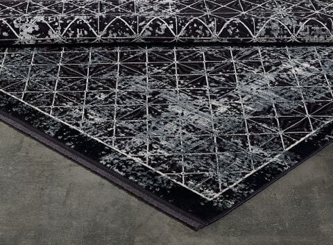 GÜMÜŞSUYU İPEKZADE100 11382 HALI SİYAH