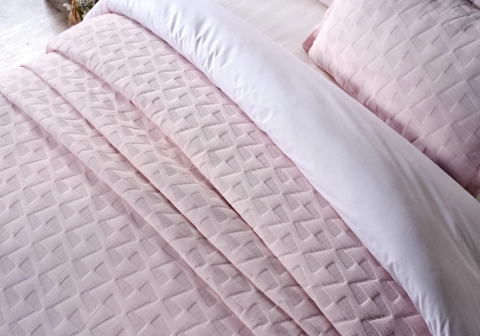 DOQU ARYA YATAK ÖRTÜSÜ TEK KİŞİLİK PUDRA