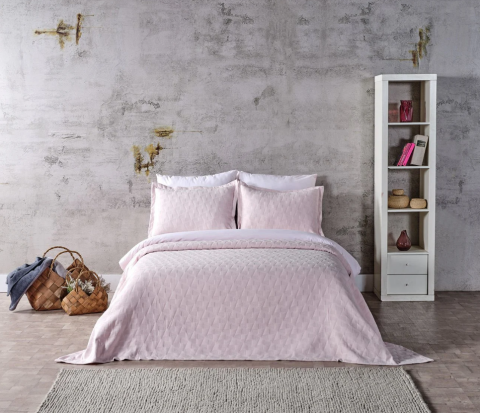 DOQU ARYA YATAK ÖRTÜSÜ TEK KİŞİLİK PUDRA