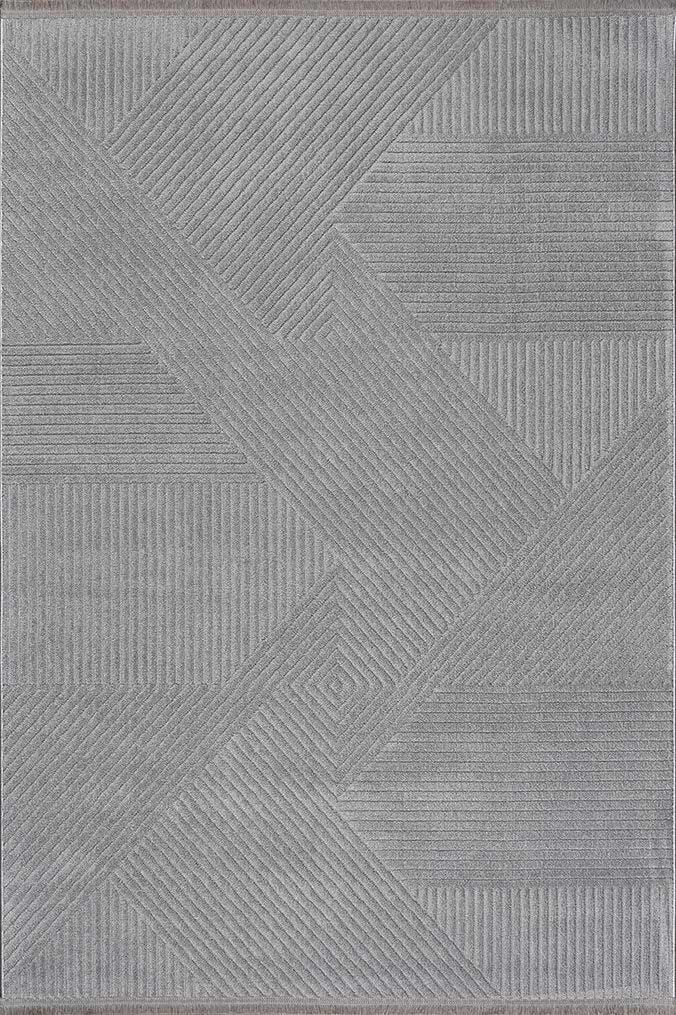 GÜMÜŞSUYU DECO GEO 80010 HALI GRİ