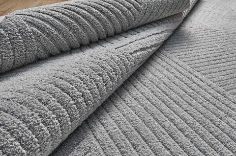 GÜMÜŞSUYU DECO GEO 80010 HALI GRİ