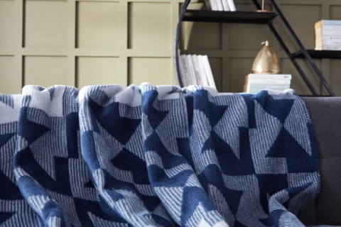 DOQU X ORİGAMİ BATTANİYE ÇİFT KİŞİLİK LACİVERT