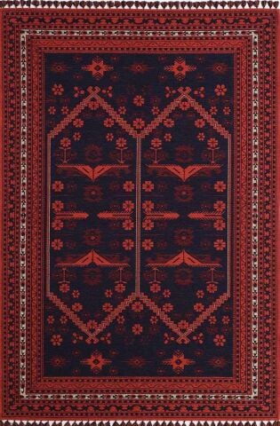 GÜMÜŞSUYU DECO ANATOLİA 15912 HALI LACİVERT