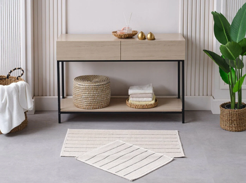 DOQU BANYO PASPASI ARTE KREM-ANTRASİT 60X100