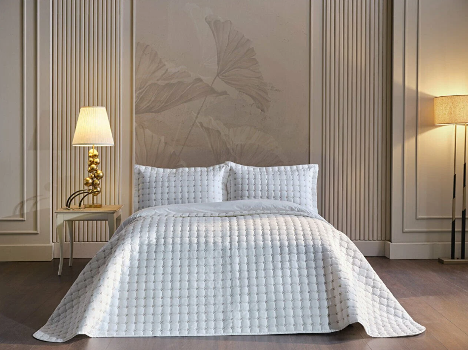 DOQU FLASH YATAK ÖRTÜSÜ TEK KİŞİLİK KREM