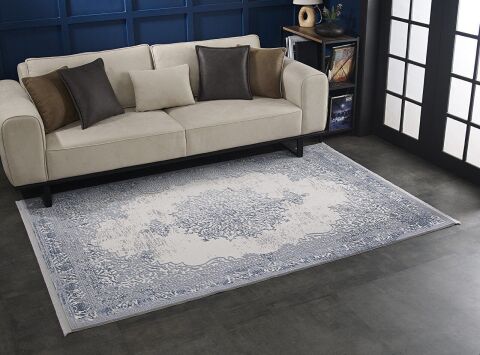 GÜMÜŞSUYU MATİSSE 11329 HALI MAVİ