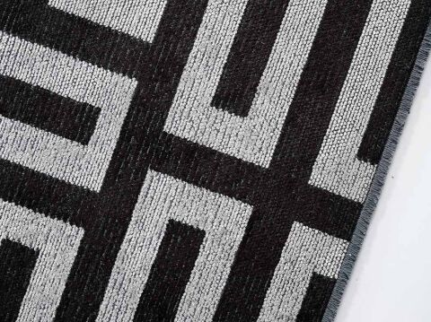 GÜMÜŞSUYU DECO MİLANO 12256 HALI SİYAH