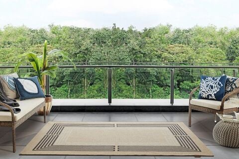 GÜMÜŞSUYU DECO RETRO 14347 HALI GRİ