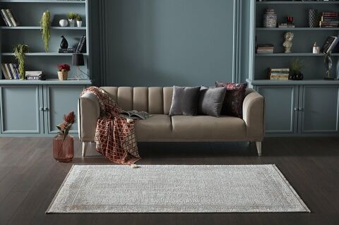 GÜMÜŞSUYU NOVASTYLE 13639 HALI MAVİ