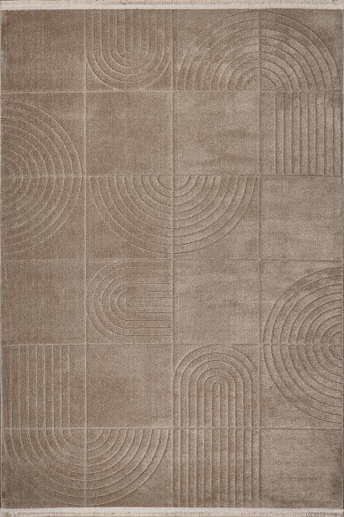 GÜMÜŞSUYU DECO GEO 80011 HALI KAHVERENGİ