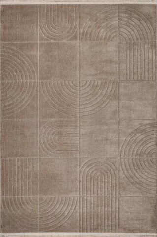 GÜMÜŞSUYU DECO GEO 80011 HALI KAHVERENGİ