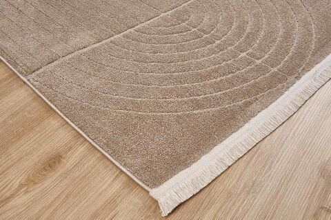 GÜMÜŞSUYU DECO GEO 80011 HALI KAHVERENGİ