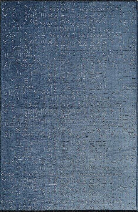 GÜMÜŞSUYU DECO FASHİON TREND 15919 HALI MAVİ