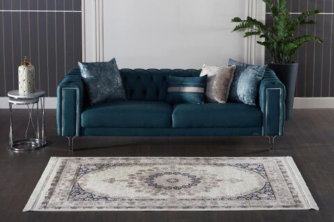 GÜMÜŞSUYU İPEKZADE120 13944 HALI LACİVERT