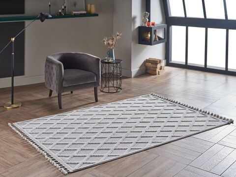 GÜMÜŞSUYU DECO ALVİN 12763 HALI GRİ