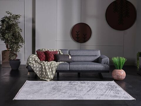 GÜMÜŞSUYU VENİTA 13596 HALI GRİ