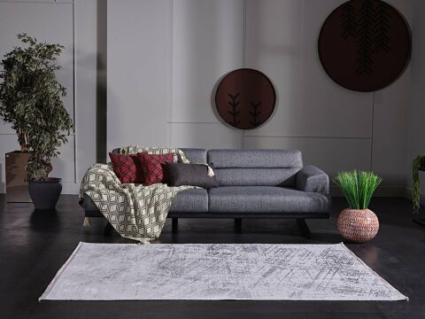 GÜMÜŞSUYU VENİTA 13596 HALI GRİ