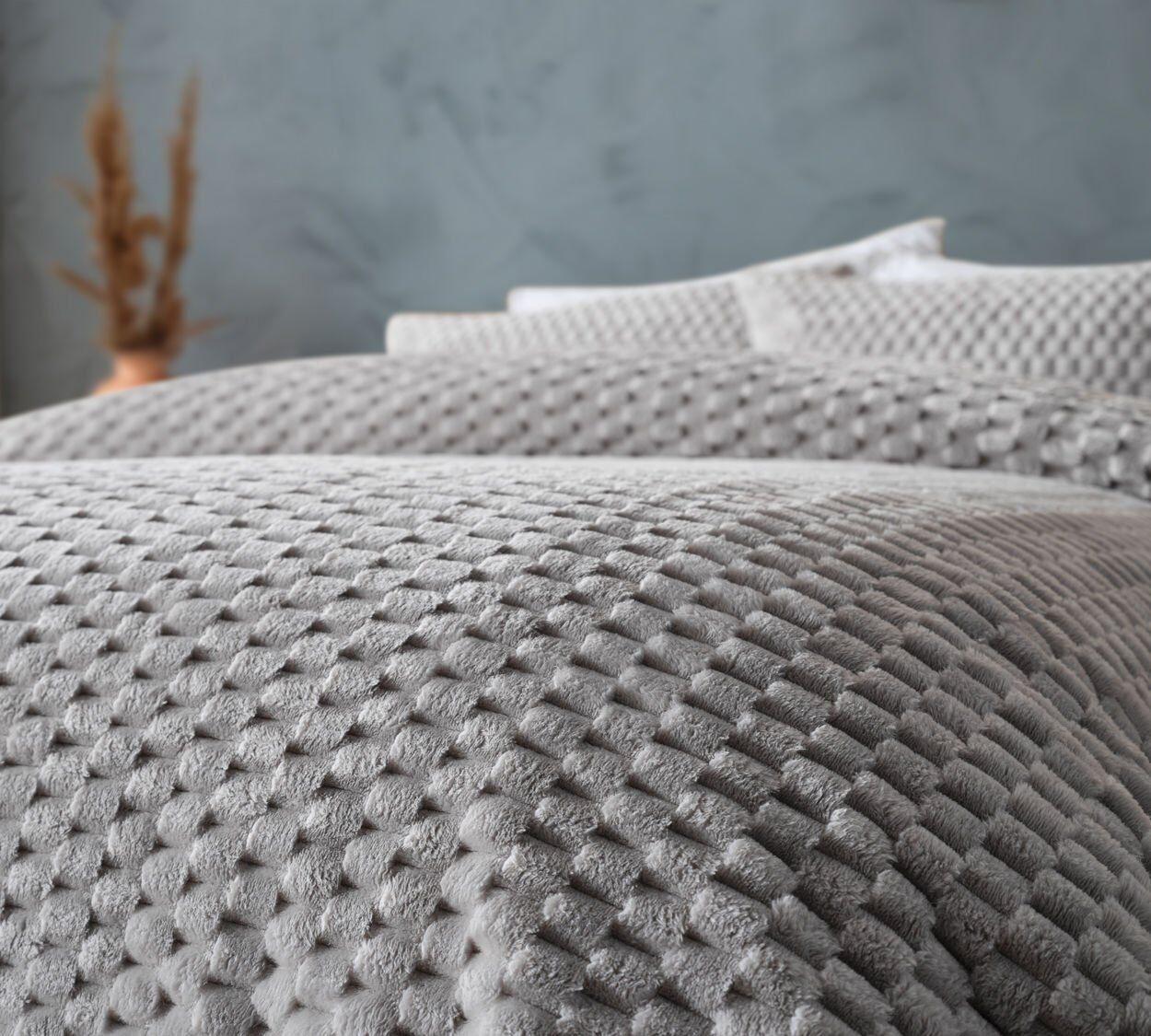 DOQU PETEK BATTANİYE SETİ TEK KİŞİLİK GRİ