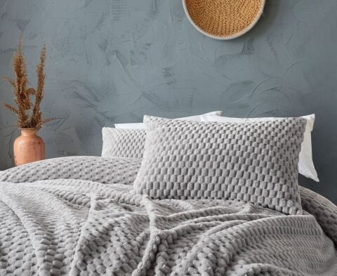 DOQU PETEK BATTANİYE SETİ TEK KİŞİLİK GRİ