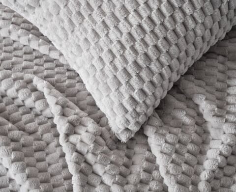 DOQU PETEK BATTANİYE SETİ ÇİFT KİŞİLİK GRİ