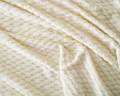 DOQU PETEK BATTANİYE SETİ ÇİFT KİŞİLİK KREM