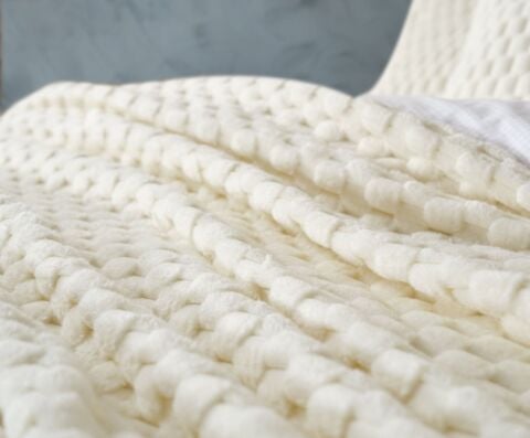 DOQU PETEK BATTANİYE SETİ ÇİFT KİŞİLİK KREM