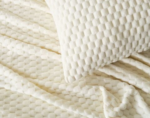 DOQU PETEK BATTANİYE SETİ ÇİFT KİŞİLİK KREM