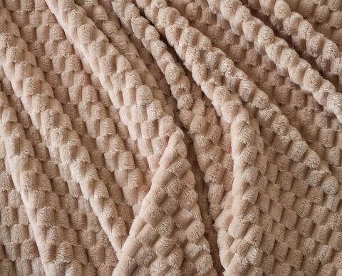 DOQU PETEK BATTANİYE SETİ ÇİFT KİŞİLİK BEJ