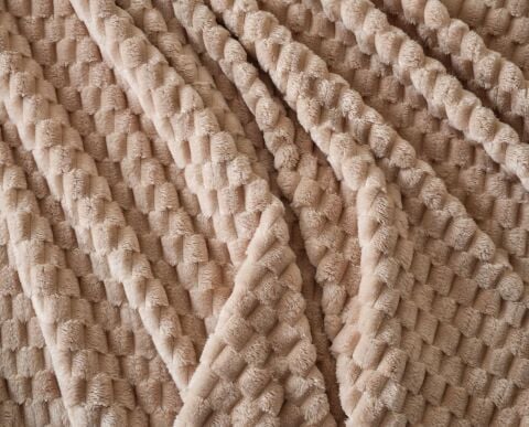 DOQU PETEK BATTANİYE SETİ ÇİFT KİŞİLİK BEJ