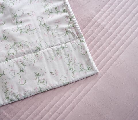 DOQU MULTİ SELECTİON NEVRESİM TAKIMI YATAK ÖRTÜSÜ TEK KİŞİLİK PUDRA