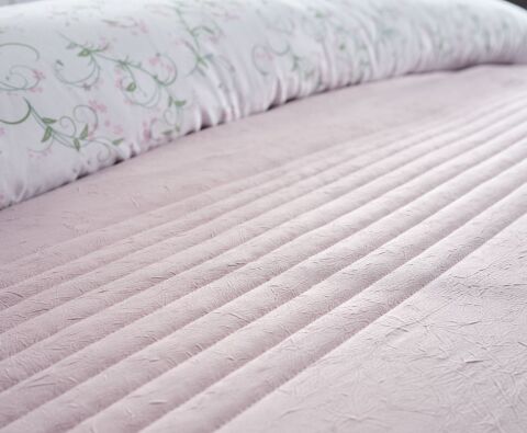 DOQU MULTİ SELECTİON NEVRESİM TAKIMI YATAK ÖRTÜSÜ TEK KİŞİLİK PUDRA