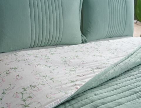 DOQU MULTİ SELECTİON NEVRESİM TAKIMI YATAK ÖRTÜSÜ TEK KİŞİLİK YEŞİL