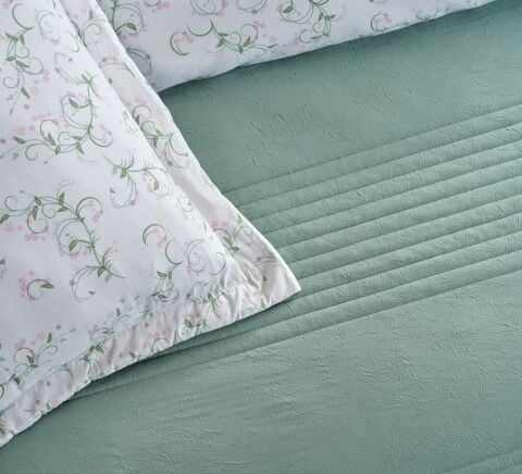 DOQU MULTİ SELECTİON NEVRESİM TAKIMI YATAK ÖRTÜSÜ TEK KİŞİLİK YEŞİL