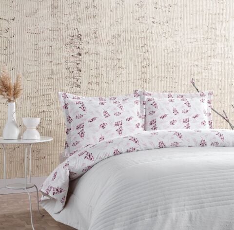 DOQU MULTİ SELECTİON NEVRESİM TAKIMI YATAK ÖRTÜSÜ TEK KİŞİLİK EKRU